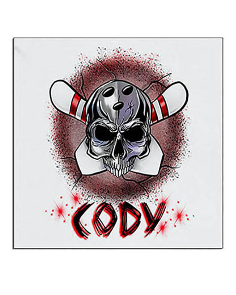 G017 Personalized Airbrush Bowling Ceramic Coaster