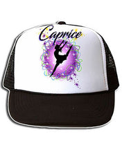 G018 Personalized Airbrush Dancer Snapback Trucker Hat