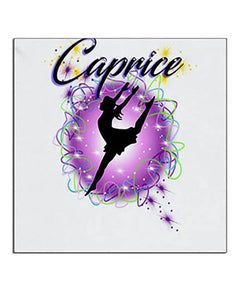 G018 Personalized Airbrush Dancer Ceramic Coaster