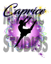 G018 Personalized Airbrush Dancer License Plate Tag