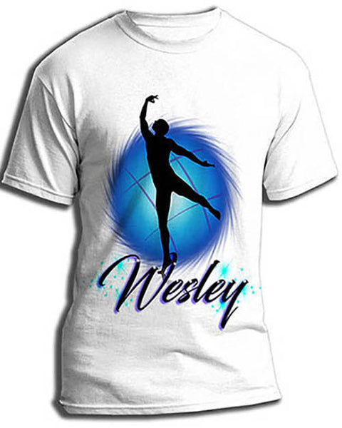 G019 Personalized Airbrush Dance Tee Shirt