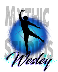 G019 Personalized Airbrush Dance Hoodie Sweatshirt