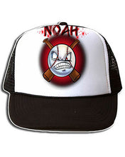 G020 Personalized Airbrush Baseball Snapback Trucker Hat