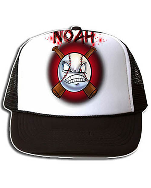 G020 Personalized Airbrush Baseball Snapback Trucker Hat