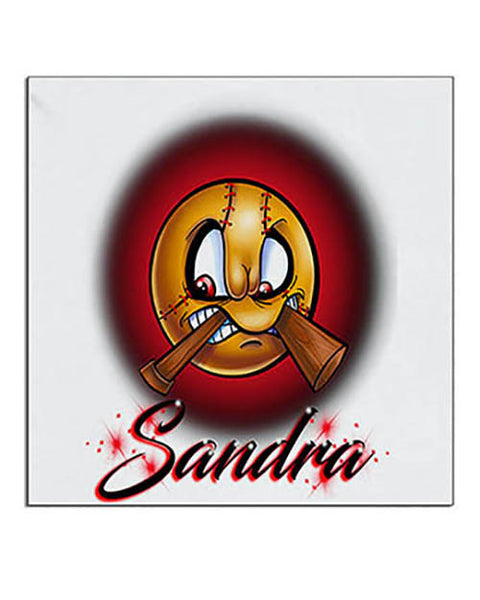 G021 Personalized Airbrush Baseball Ceramic Coaster