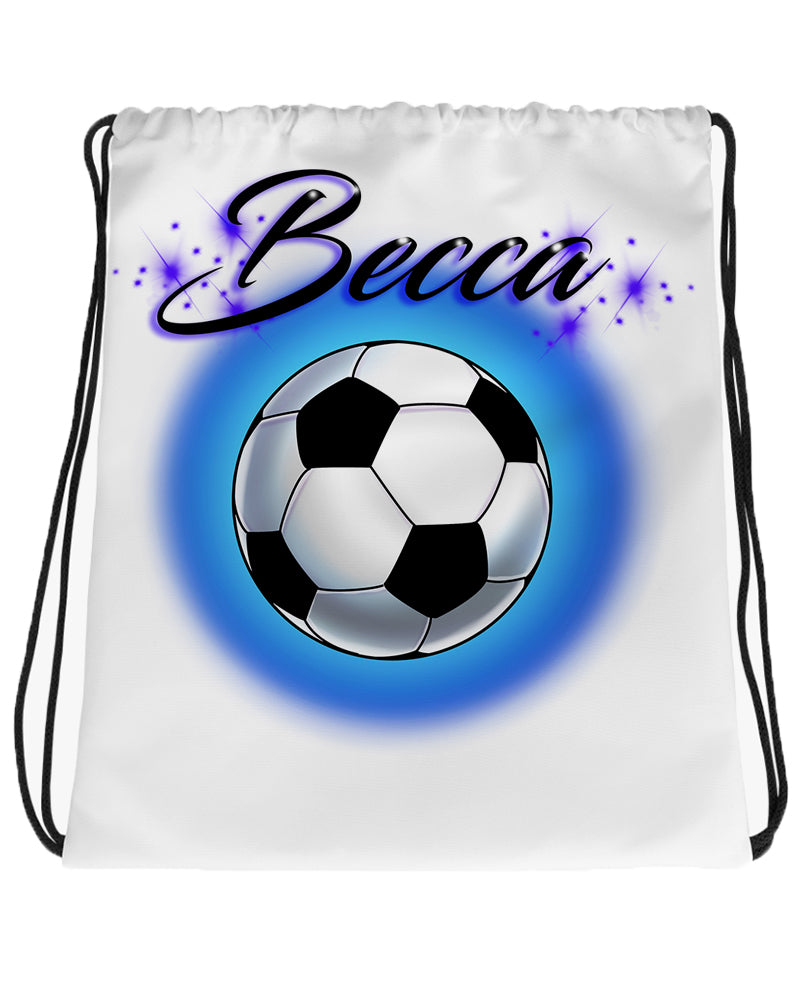 G022 Digitally Airbrush Painted Personalized Custom Softball biting broken bat Mean Face Drawstring Backpack