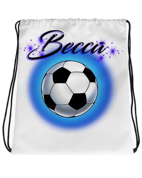 G022 Digitally Airbrush Painted Personalized Custom Softball biting broken bat Mean Face Drawstring Backpack