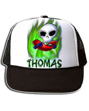 G023 Personalized Airbrush Skateboarding Snapback Trucker Hat
