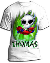 G023 Personalized Airbrush Skateboarding Tee Shirt