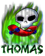 G023 Personalized Airbrush Skateboarding Tee Shirt