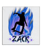 G024 Personalized Airbrush Skateboarding Ceramic Coaster