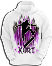 G025 Personalized Airbrush Skater Hoodie Sweatshirt