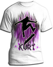 G025 Personalized Airbrush Skater Tee Shirt