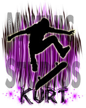G025 Personalized Airbrush Skater Ceramic Coaster
