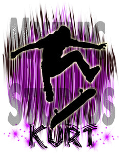 G025 Personalized Airbrush Skater Ceramic Coaster