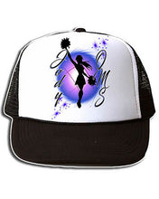 G026 Personalized Airbrush Cheer Snapback Trucker Hat