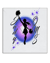 G026 Personalized Airbrush Cheerleader Ceramic Coaster