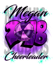 G027 Personalized Airbrush Cheerleading Ceramic Coaster