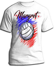 G031 Personalized Airbrush Volleyball Tee Shirt