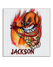 G034 Personalized Airbrush Basketball Ceramic Coaster