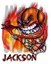 G034 Personalized Airbrush Basketball Ceramic Coaster