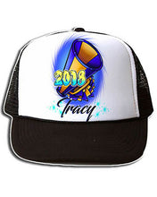 G035 Personalized Airbrush Basketball Snapback Trucker Hat