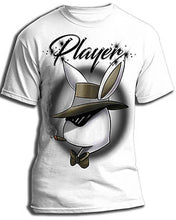 H017 Personalized Airbrushed Player Bunny Tee Shirt
