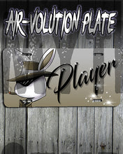H017 Personalized Airbrushed Player Bunny License Plate Tag