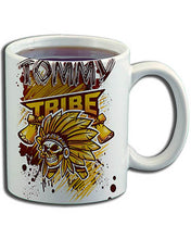 H049 Personalized Airbrushed SKull Logo Ceramic Coffee Mug