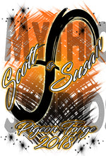 H048 Personalized Airbrushed Infinity Sign Hoodie Sweatshirt