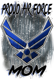 H054 Digitally Airbrush Painted Personalized Custom US Airforce Logo   Auto License Plate Tag