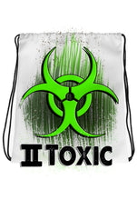 H059 Digitally Airbrush Painted Personalized Custom Toxic Drawstring Backpack