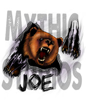 I006 Personalized Airbrush Angry Bear Tee Shirt