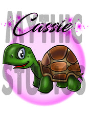 I017 Personalized Airbrush Turtle Tee Shirt