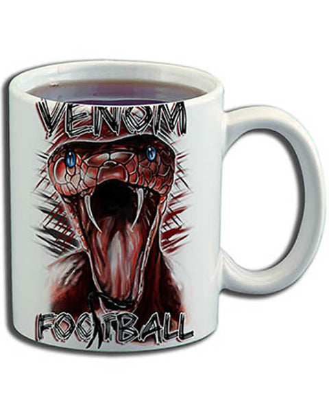 I028 Personalized Airbrush Viper Snake Ceramic Coffee Mug