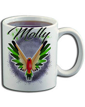 I029 Personalized Airbrush Bird Ceramic Coffee Mug