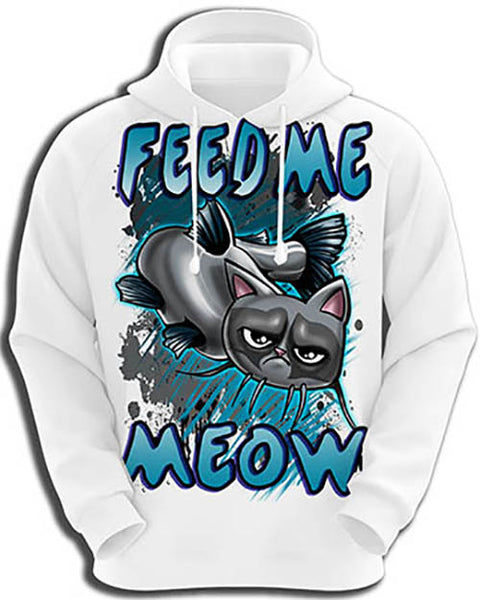 I030 Personalized Airbrush Catfish Hoodie Sweatshirt