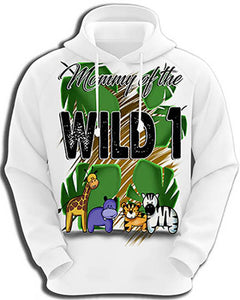 I031 Personalized Airbrush Safari Hoodie Sweatshirt
