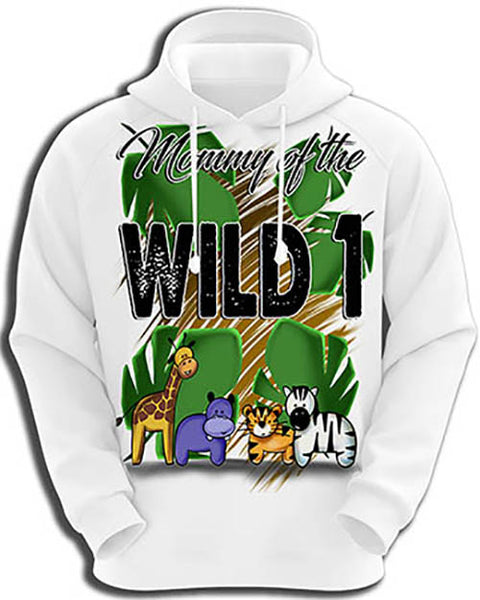 I031 Personalized Airbrush Safari Hoodie Sweatshirt