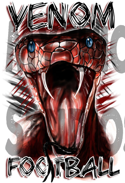 I028 Personalized Airbrush Viper snake Hoodie Sweatshirt