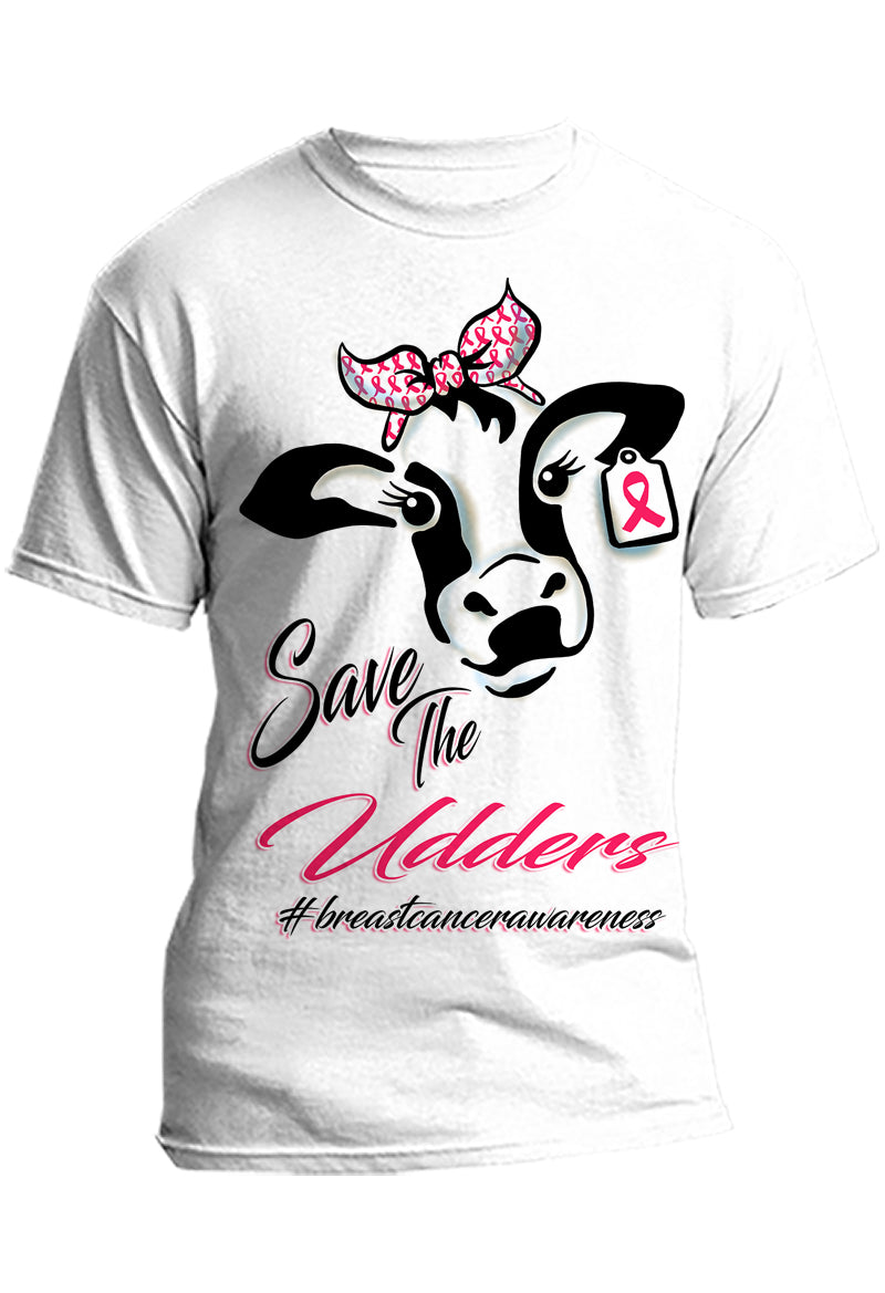I033 Digitally Airbrush Painted Personalized Custom Cow  Adult and Kids T-Shirt