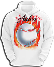 LG001 custom personalized airbrush Baseball Fire party MLB Hoodie Sweatshirt
