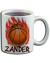 LG002 Personalized Airbrushed Basketball Ceramic Coffee Mug