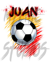 LG003 Digitally Airbrush Painted Personalized Custom soccer world cup Drawstring Backpack