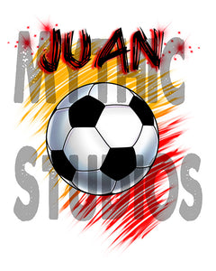 LG003 custom personalized airbrush soccer world cup Hoodie Sweatshirt