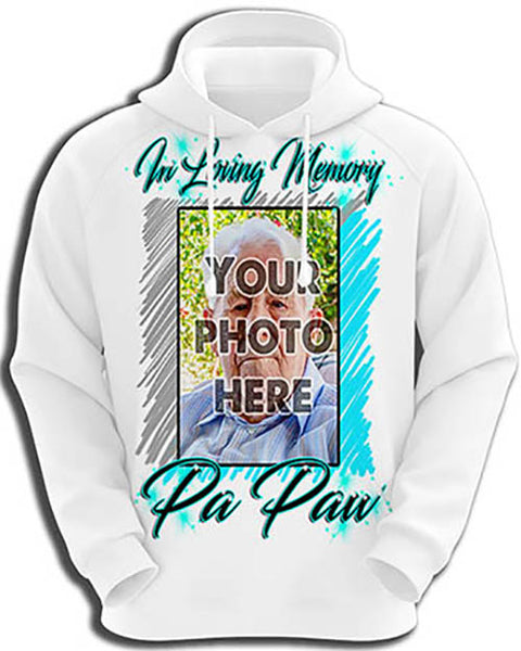 PT001 Personalized Airbrush Your Photo On a Hoodie Sweatshirt