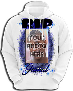 PT002 Personalized Airbrush Your Photo On a Hoodie Sweatshirt