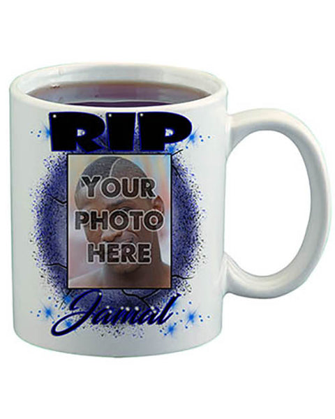 PT002 Personalized Airbrush Your Photo On a Ceramic Coffee Mug