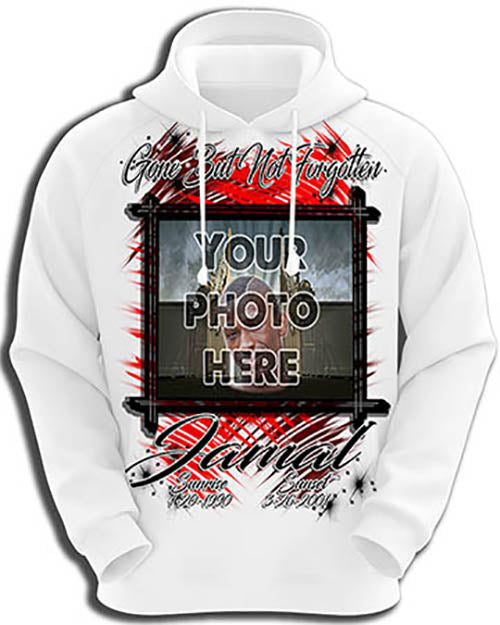 PT005 Personalized Airbrush Your Photo On a Hoodie Sweatshirt