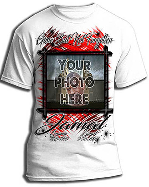 PT005 Personalized Airbrush Your Photo On a Tee Shirt